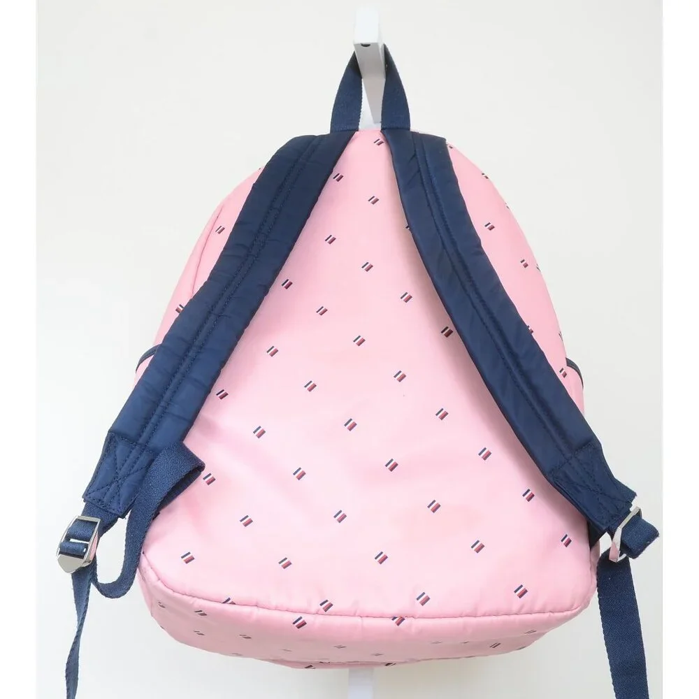 Tommy Hilfiger Pink Portland‎ Navy Blue Large Backpack Laptop Case School Bag